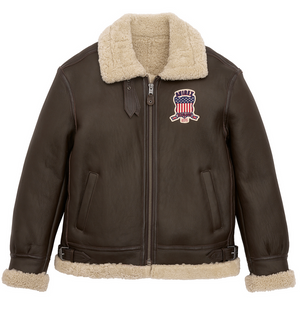 Buy Best Original Winter Avirex B3 Shearling Choclate Leather Jackets For Sale - Endless Racegear