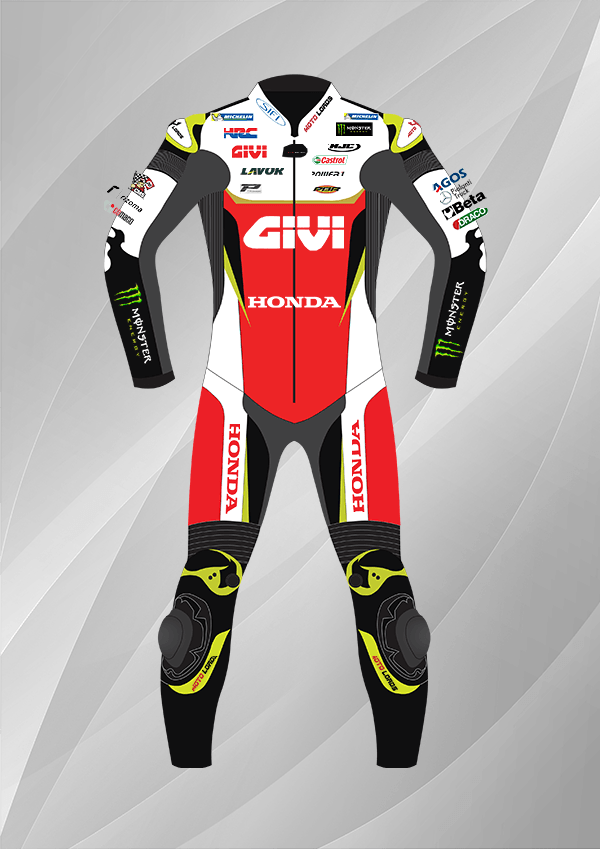 Cal Crutchlow LCR Honda MotoGP 2019 Leather Honda Racing Suit Endless Racegear