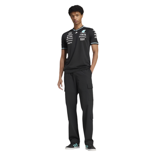 2025 Mercedes AMG Petronas adidas Authentic Team Driver T-Shirt - Black Endless Racegear