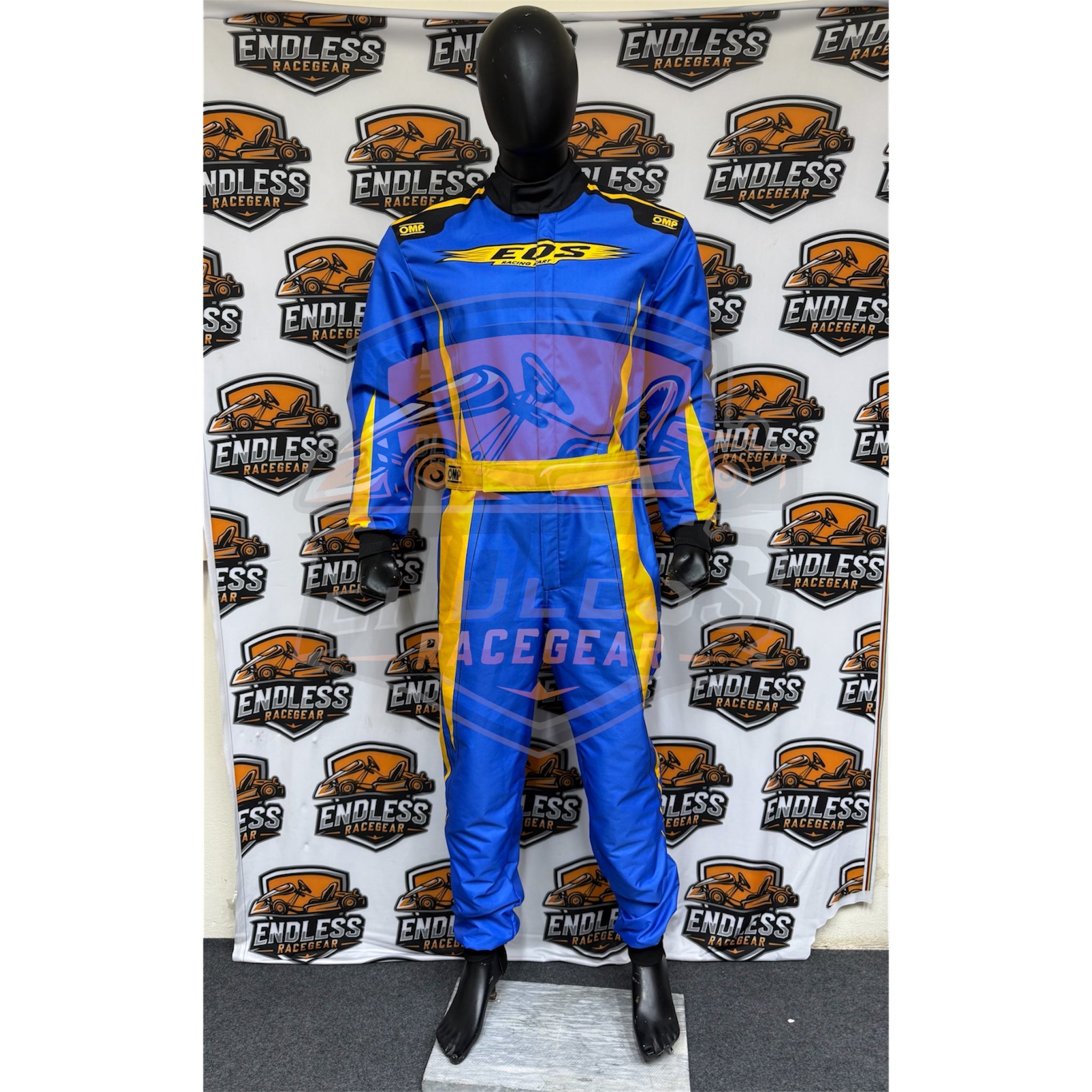 EOS 2021 OMP Overall Go Kart Replica Racing Sublimation Printed Suit Endless Racegear