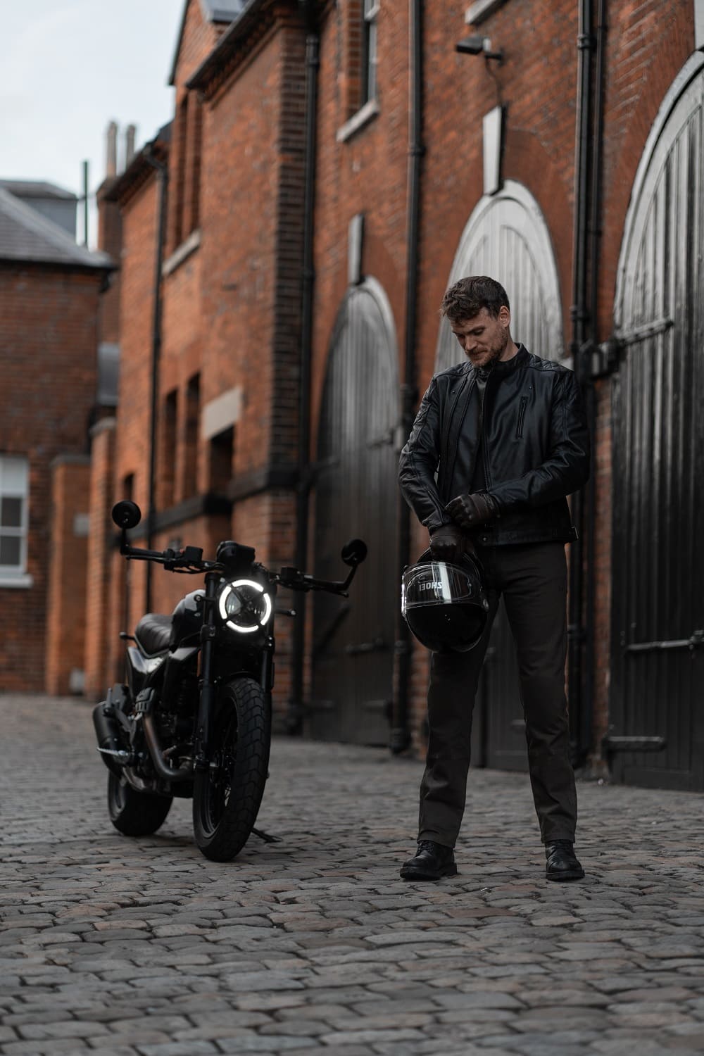 TWIN LEATHER JACKET BLACK - Men’s Leather Motorcycle Jacket Pando Moto