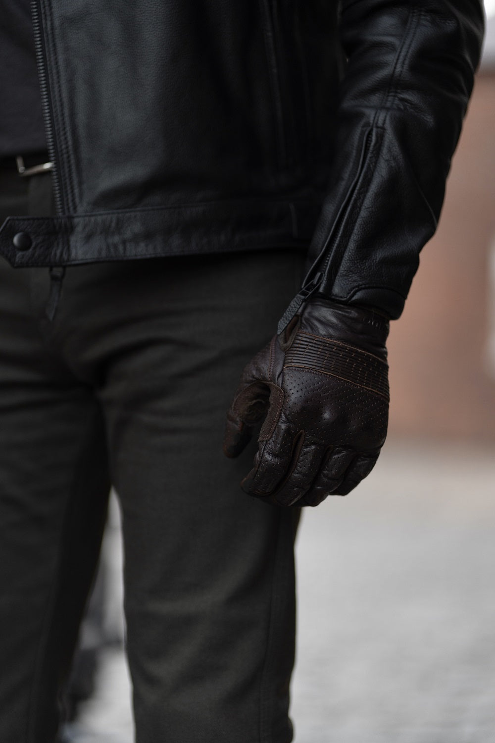 TWIN LEATHER JACKET BLACK - Men’s Leather Motorcycle Jacket Pando Moto