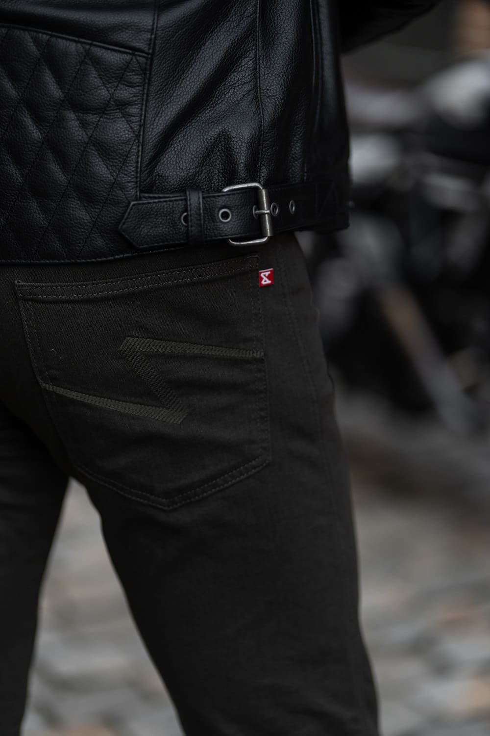 TWIN LEATHER JACKET BLACK - Men’s Leather Motorcycle Jacket Pando Moto