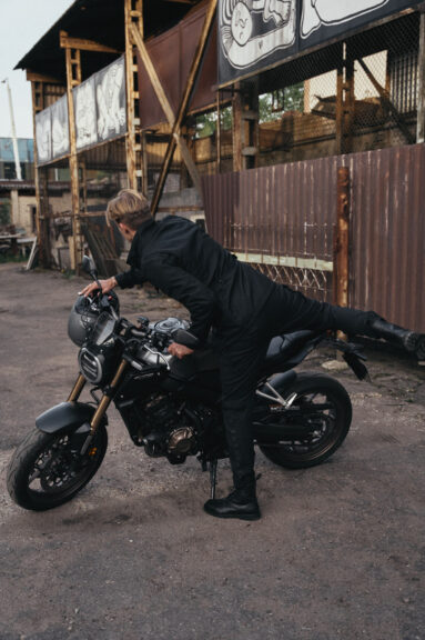 M65 WP JACKET BLACK - Slim-Fit Waterproof Motorcycle Jacket Pando Moto