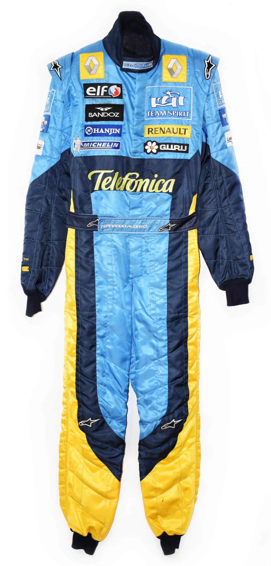 Fernando Alonso Renault F1 Race Suit 2005 Replica – Printed Championship Edition Endless Racegear