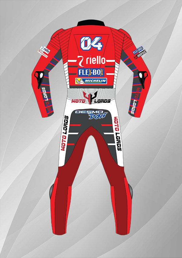 Andrea Dovizioso 2018 Ducati MotoGP Leather Race Suit Endless Racegear
