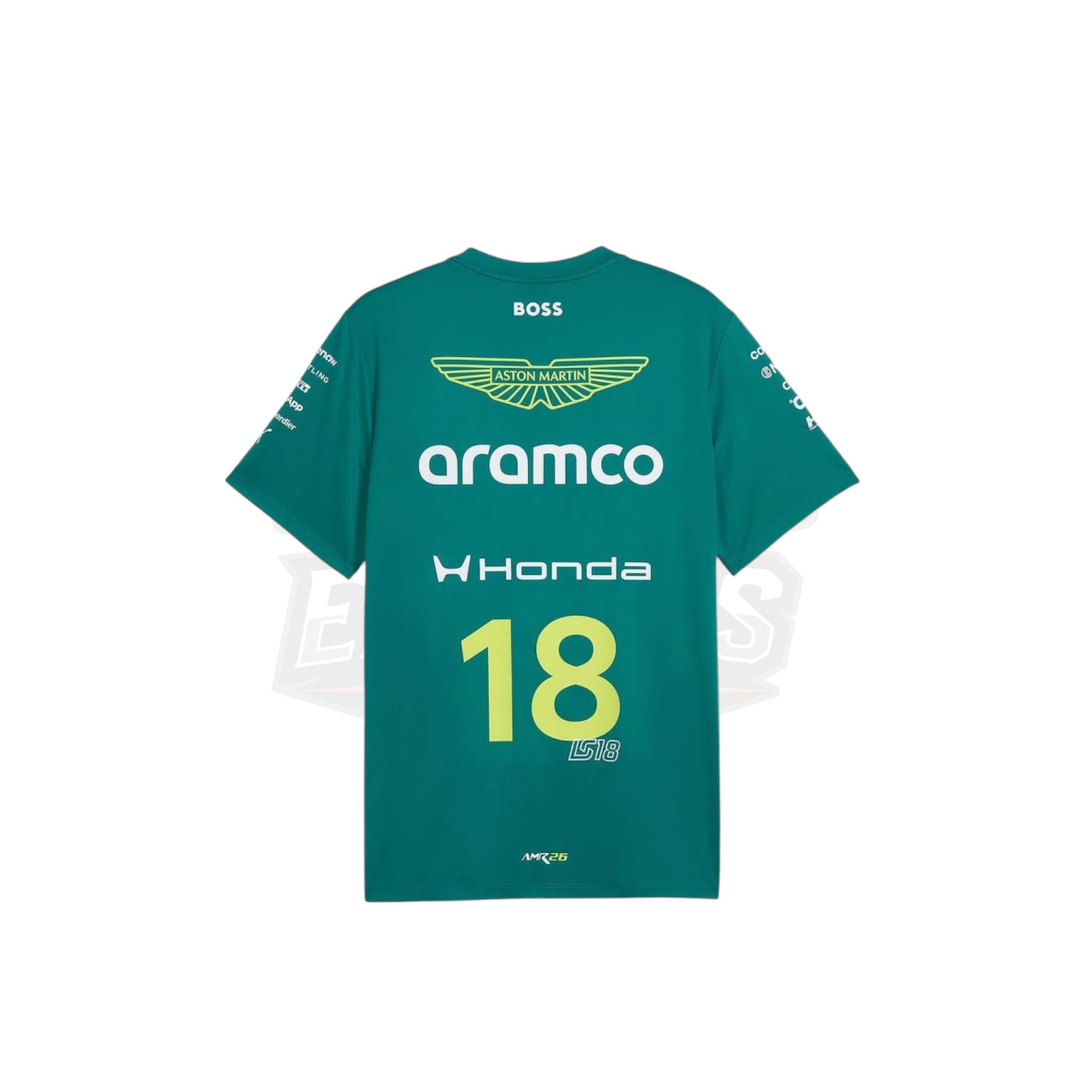 2026 Aston Martin Aramco F1 Fernando Alonso Team Driver Replica T-Shirt Endless Racegear