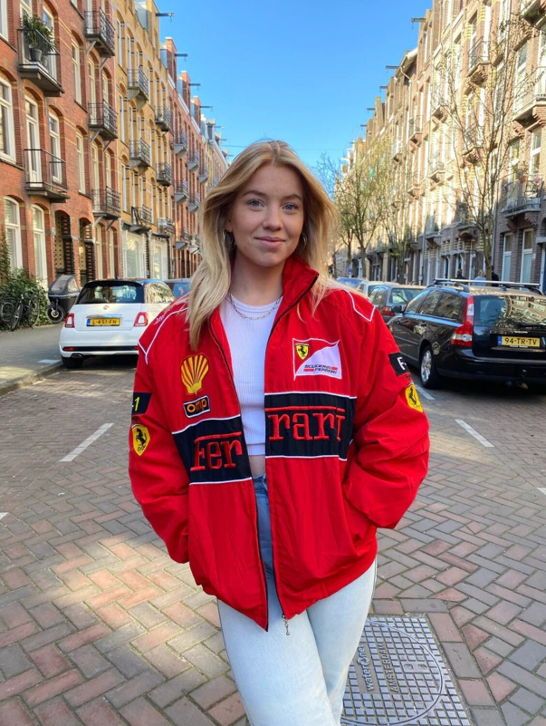 Ferrari F1 Vintage Red Jacket | Classic Motorsport Apparel Ex Race Gear
