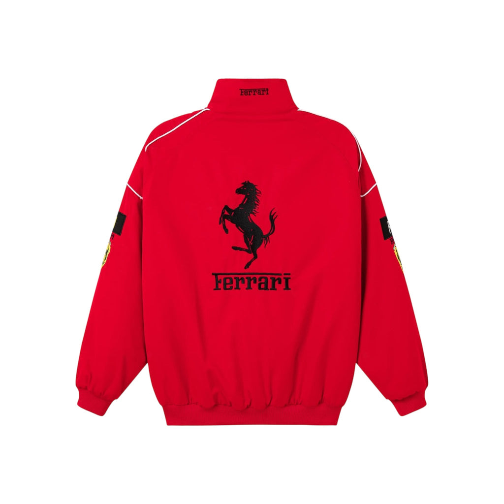 Ferrari F1 Vintage Red Jacket | Classic Motorsport Apparel Ex Race Gear