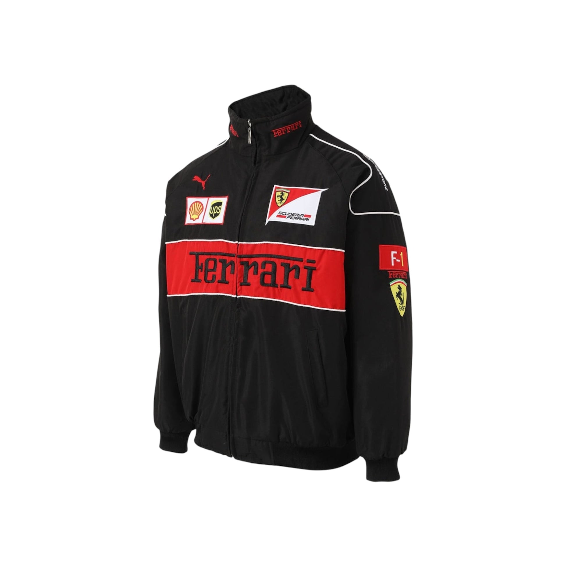 Ferrari F1 Vintage Black Jacket | Classic Motorsport Apparel Endless Racegear