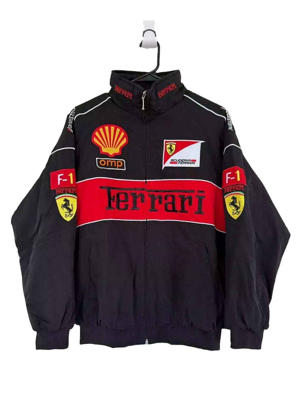 Ferrari F1 Vintage Black Jacket | Classic Motorsport Apparel Endless Racegear