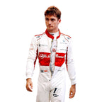 2018 Charles Leclerc Alfa Romeo Sauber F1 Suit logo detail Endless Racegear