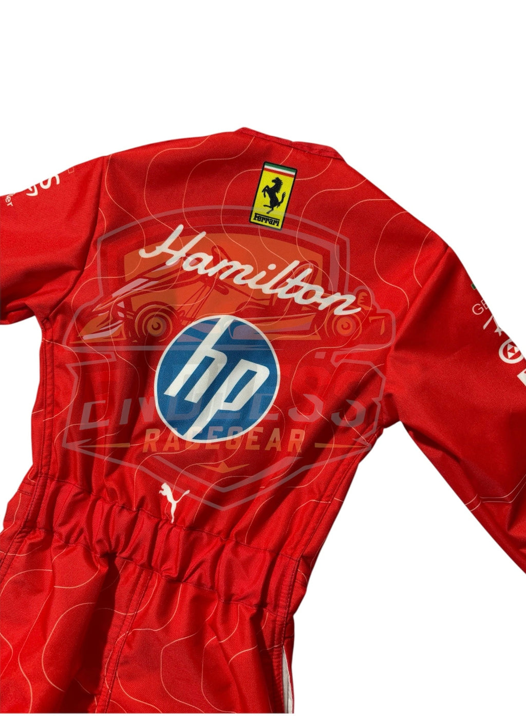 2025 Scuderia Ferrari Lewis Hamilton HP F1 Team Monza GP Replica Race Suit Endless Racegear