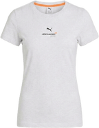 McLaren F1 Women's Core Essentials T-Shirt - Puma Black/White Glow Heather T-shirts McLaren XS White 
