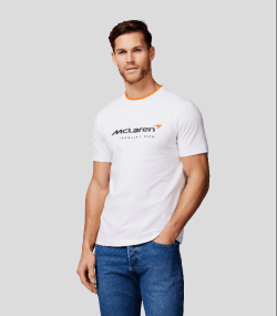 McLaren F1 Men's Core Essentials T-Shirt - White Endless Racegear