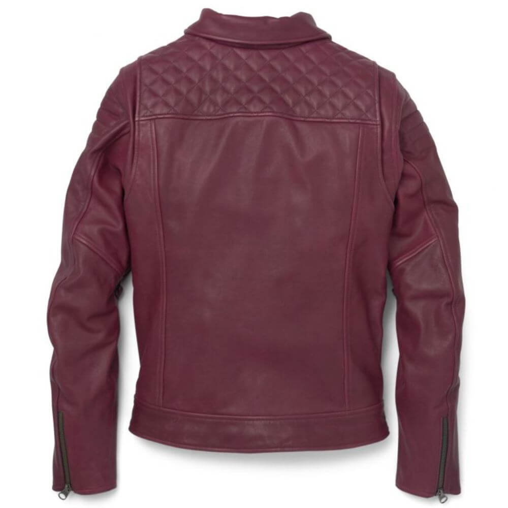 Harley-Davidson Women's Bezel Biker Collar Leather Riding Jacket Endless Racegear