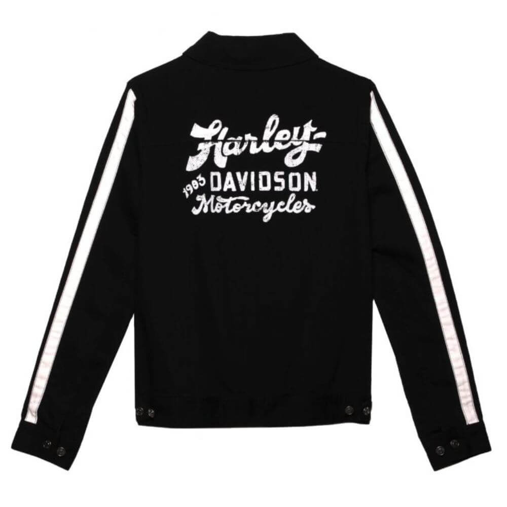 Harley-Davidson Women's Gas and Oil Sleeve Stripe Jacket Endless Racegear