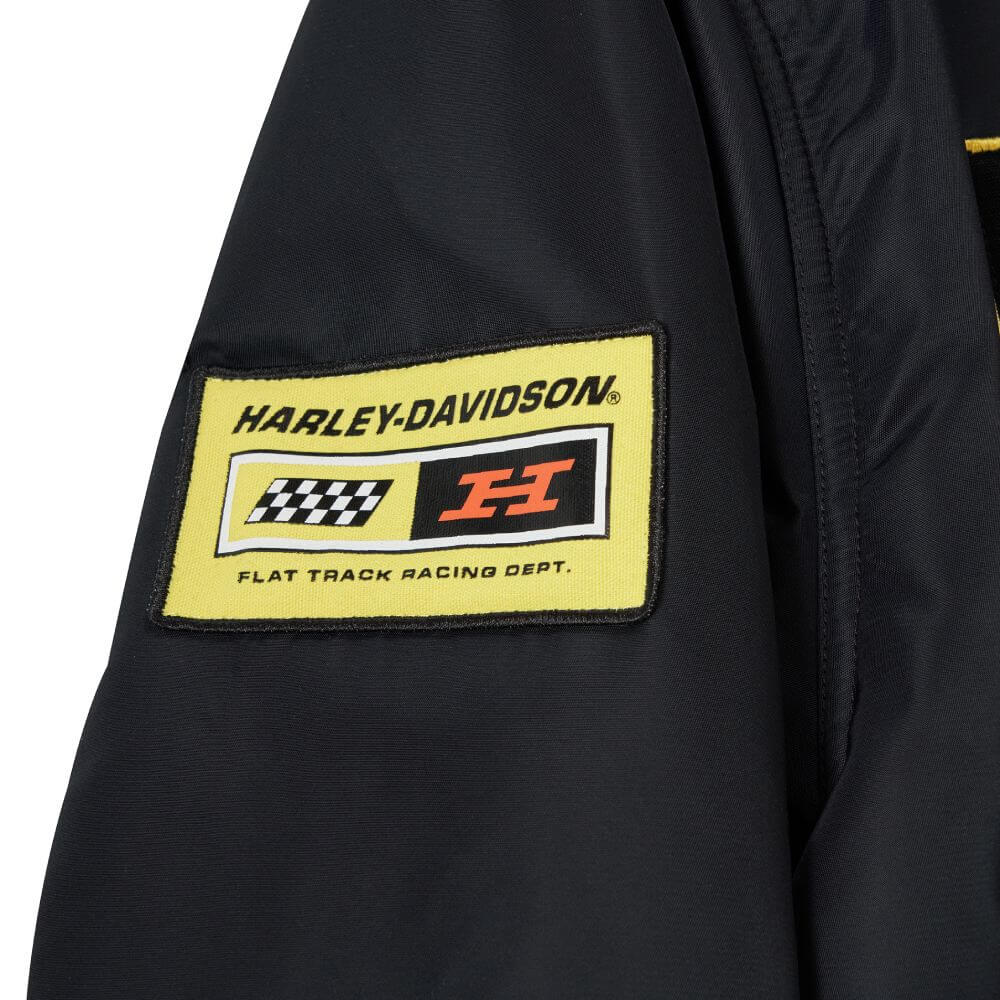 Harley-Davidson Men's At the Crank Bomber Jacket Black Endless Racegear