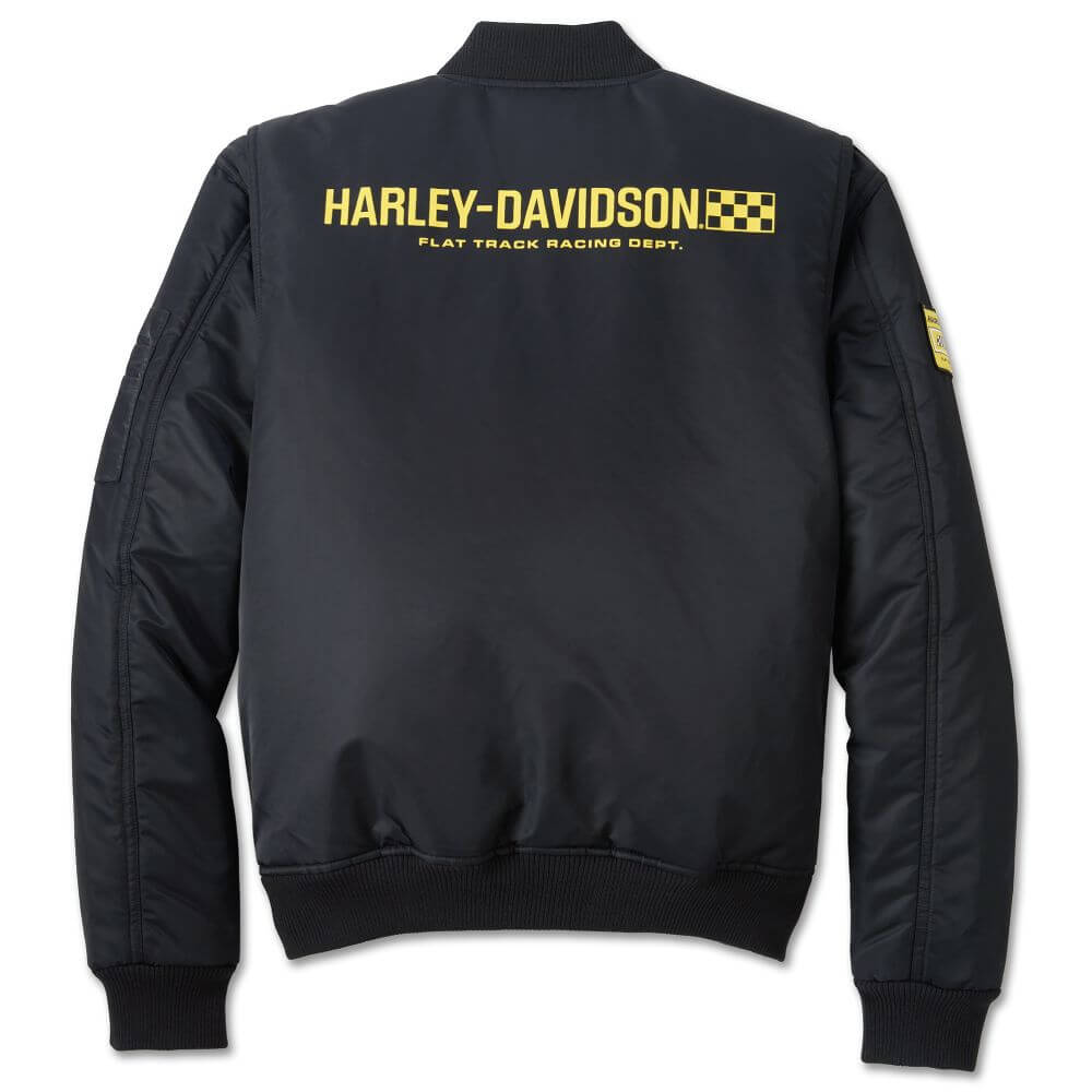 Harley-Davidson Men's At the Crank Bomber Jacket Black Endless Racegear