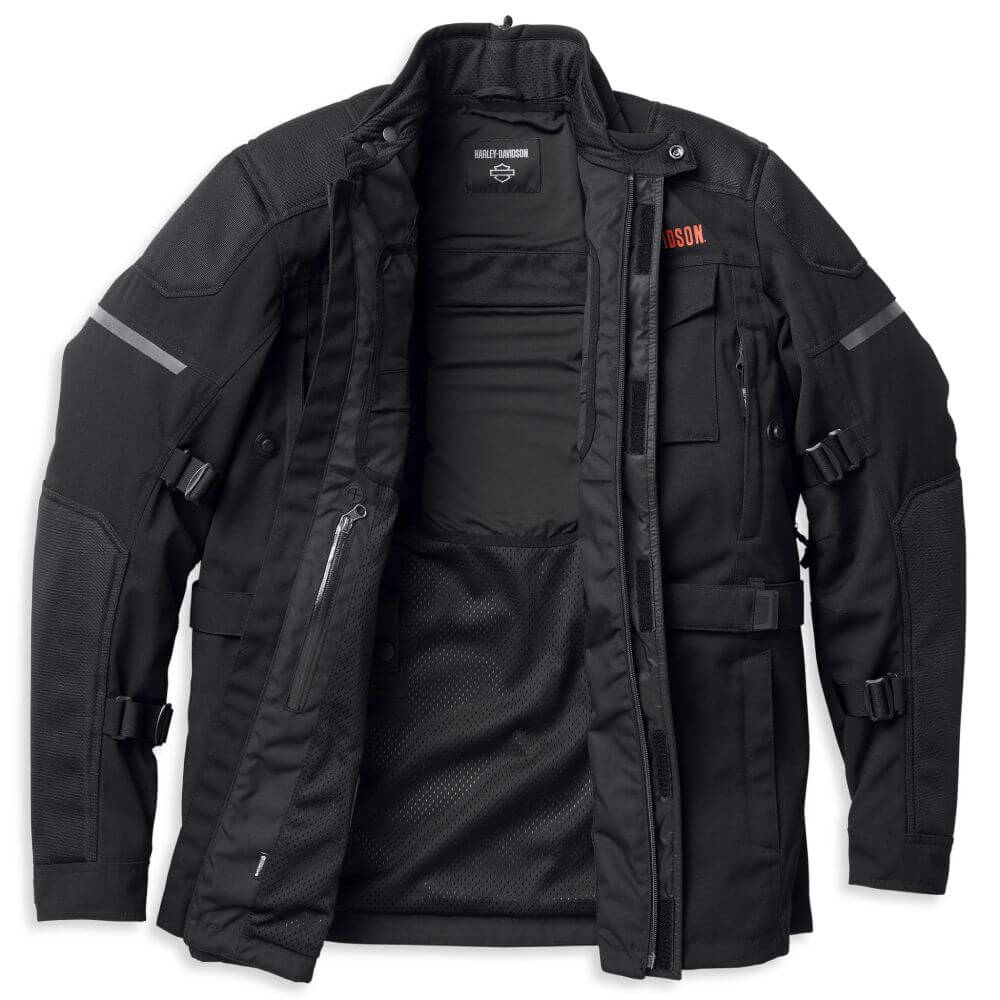 Harley-Davidson Men's Quest Triple Vent System Jacket Black Harley-Davidson