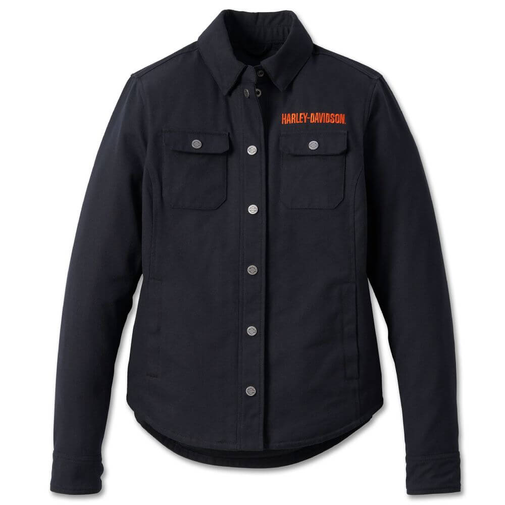 Harley-Davidson Women's Operative Riding Shirt Jacket Black Harley-Davidson