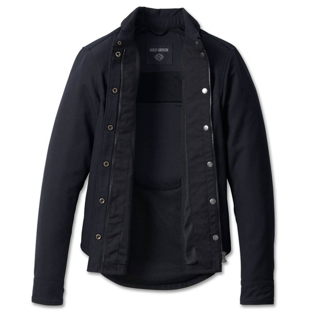 Harley-Davidson Women's Operative Riding Shirt Jacket Black Harley-Davidson
