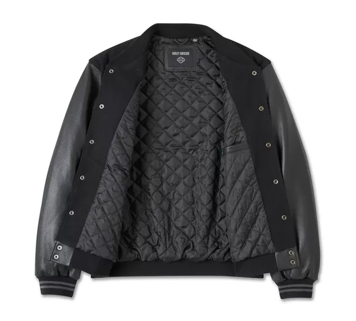 Harley-Davidson Men's V-Twin Varsity Replica Leather Jacket - Endless Racegear