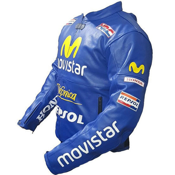 Honda Repsol Cx Cowhide Motorbike Leather Jacket 3A MOTO LEATHER