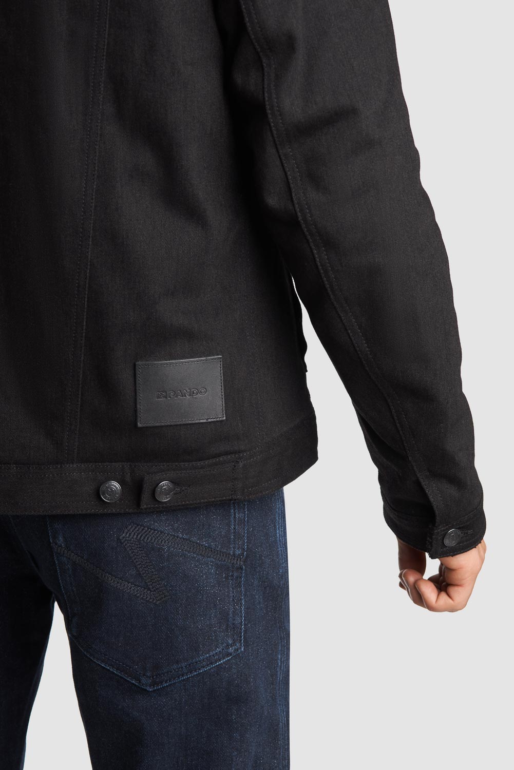 HUSKY JACKET BLACK – Sherpa Trucker Motorcycle Jacket Unisex Pando Moto