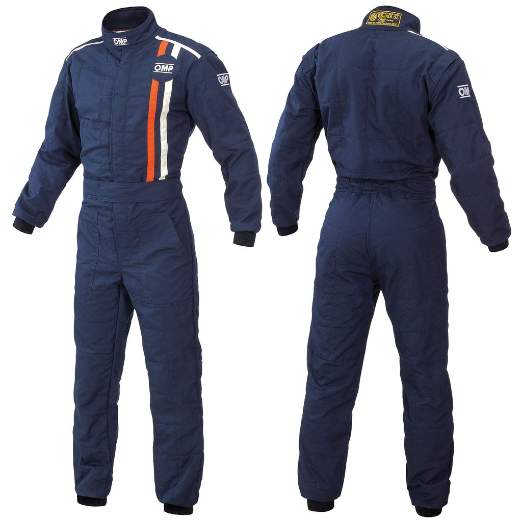 OMP Classic Race Suit Fireproof Vintage 1970s Retro Style FIA 8856-2018 Approved OMP