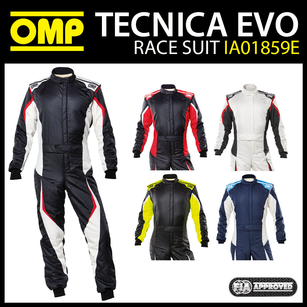 OMP Tecnica Evo Racing Driver Suit Latest Updated Design FIA 8856-2018 Approved OMP