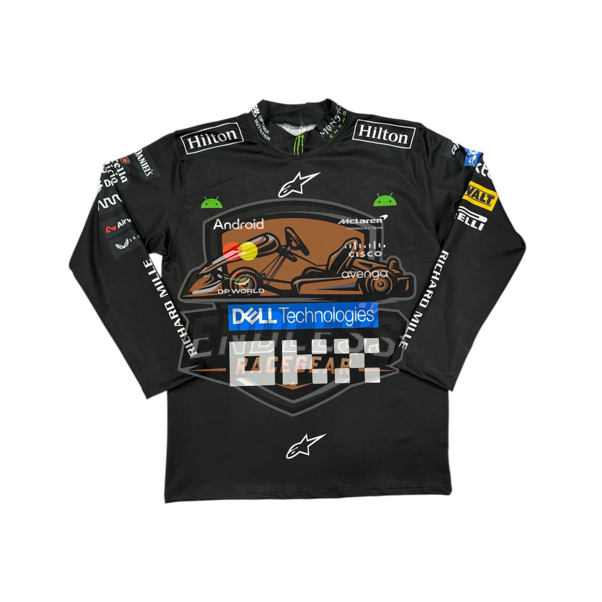 Lando Norris F1 Racing Shirt Compression 2025 | McLaren Replica Compression