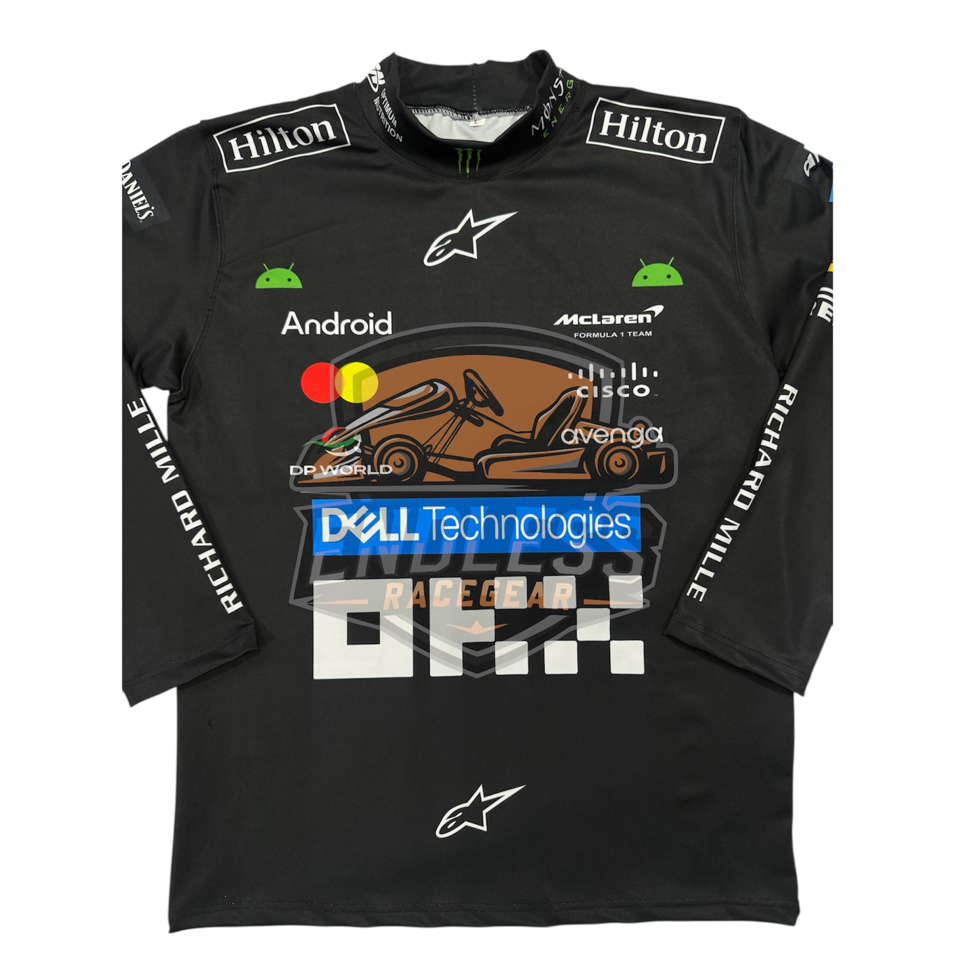 Lando Norris F1 Racing Shirt Compression 2025 | McLaren Replica Compression