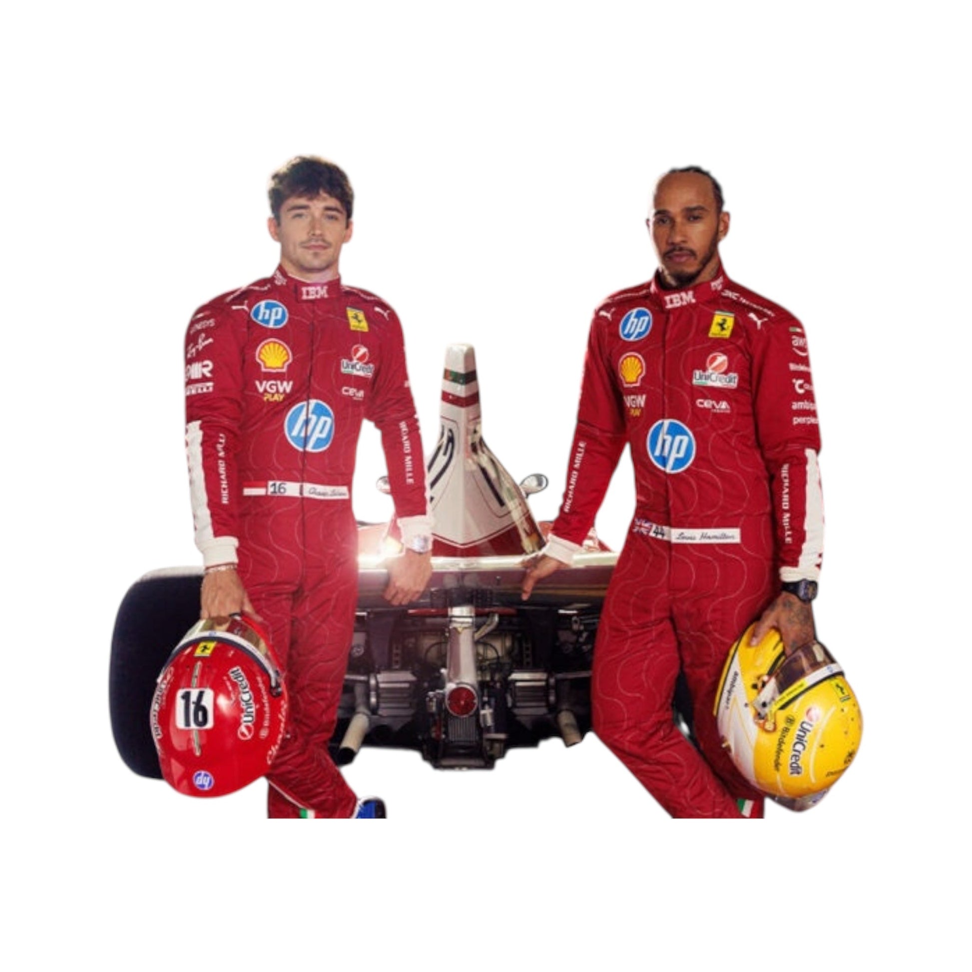 2025 Lewis Hamilton Scuderia Ferrari HP Monza GP F1 Race Suit My Store
