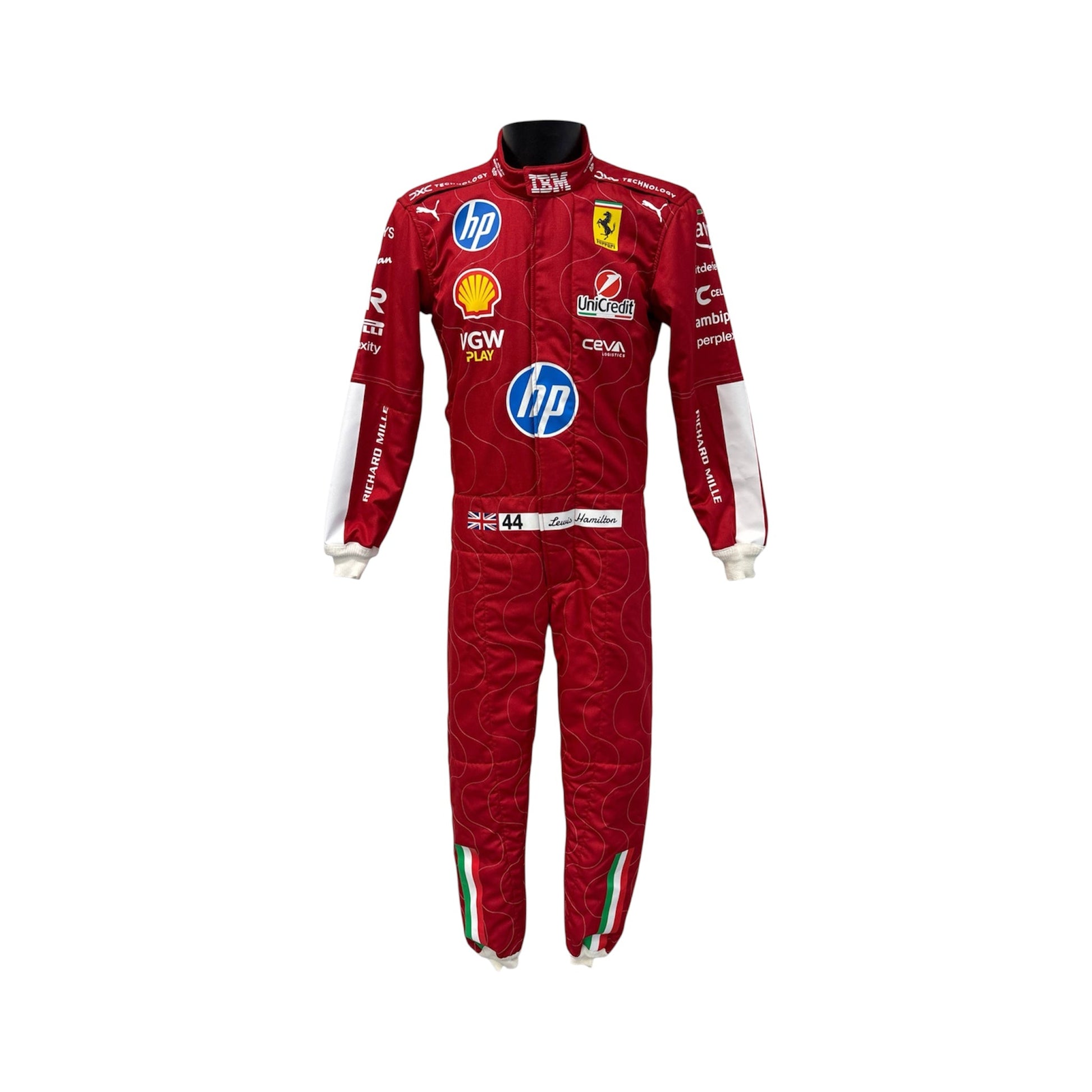 2025 Lewis Hamilton Scuderia Ferrari HP Monza GP F1 Race Suit My Store