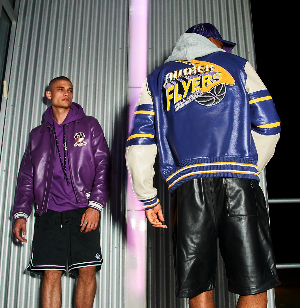 Purchase Best High Quality Orchid Color Leather Avirex Fashion Limited Edition Ombre Icon Jackets rfxleatherofficial