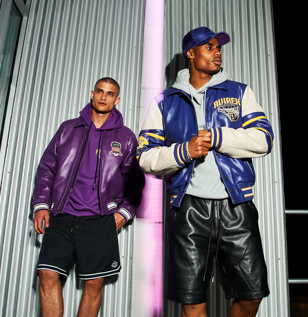 Purchase Best High Quality Orchid Color Leather Avirex Fashion Limited Edition Ombre Icon Jackets rfxleatherofficial