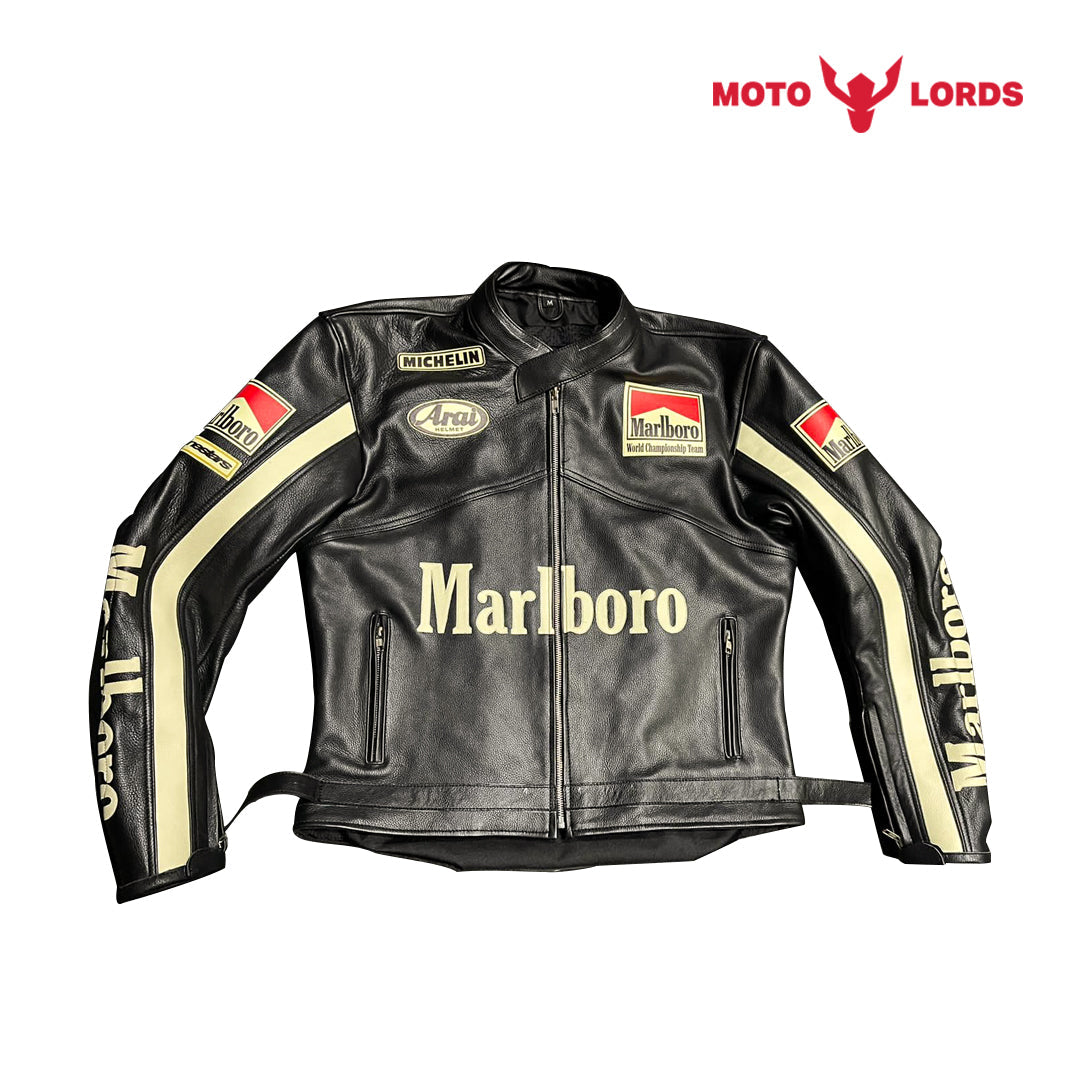 Marlboro Leather jacket Causal and Motorcycle For Men Endless Racegear