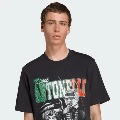 Mercedes - AMG Petronas Formula One Men's Kimi Antonelli T-Shirt - Black Endless Racegear