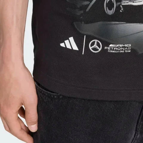 Mercedes - AMG Petronas Formula One Men's Kimi Antonelli T-Shirt - Black Endless Racegear