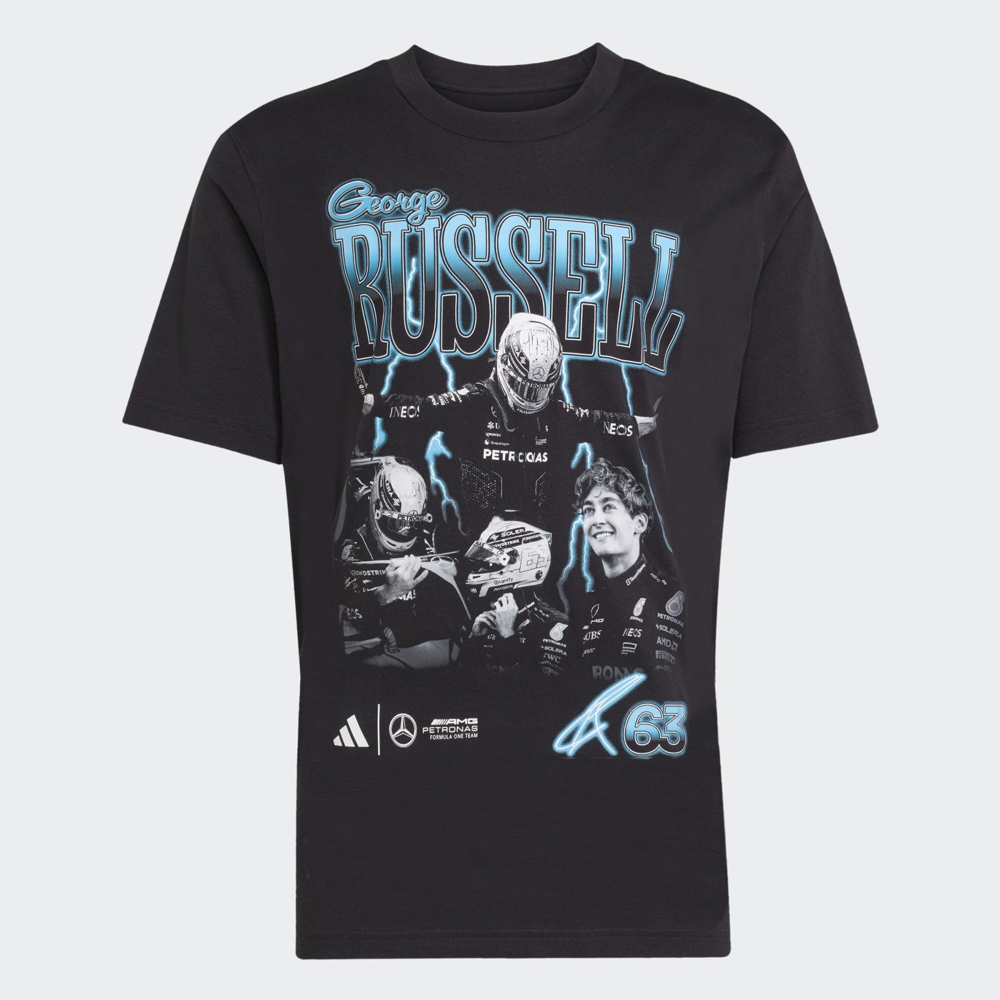 Mercedes - AMG Petronas Formula One Men's George Russell T-Shirt - Black Endless Racegear