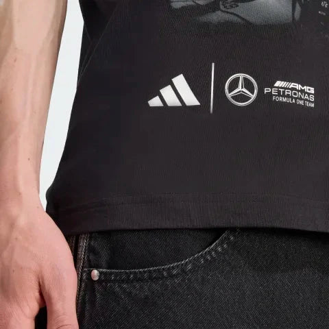 Mercedes - AMG Petronas Formula One Men's George Russell T-Shirt - Black Endless Racegear