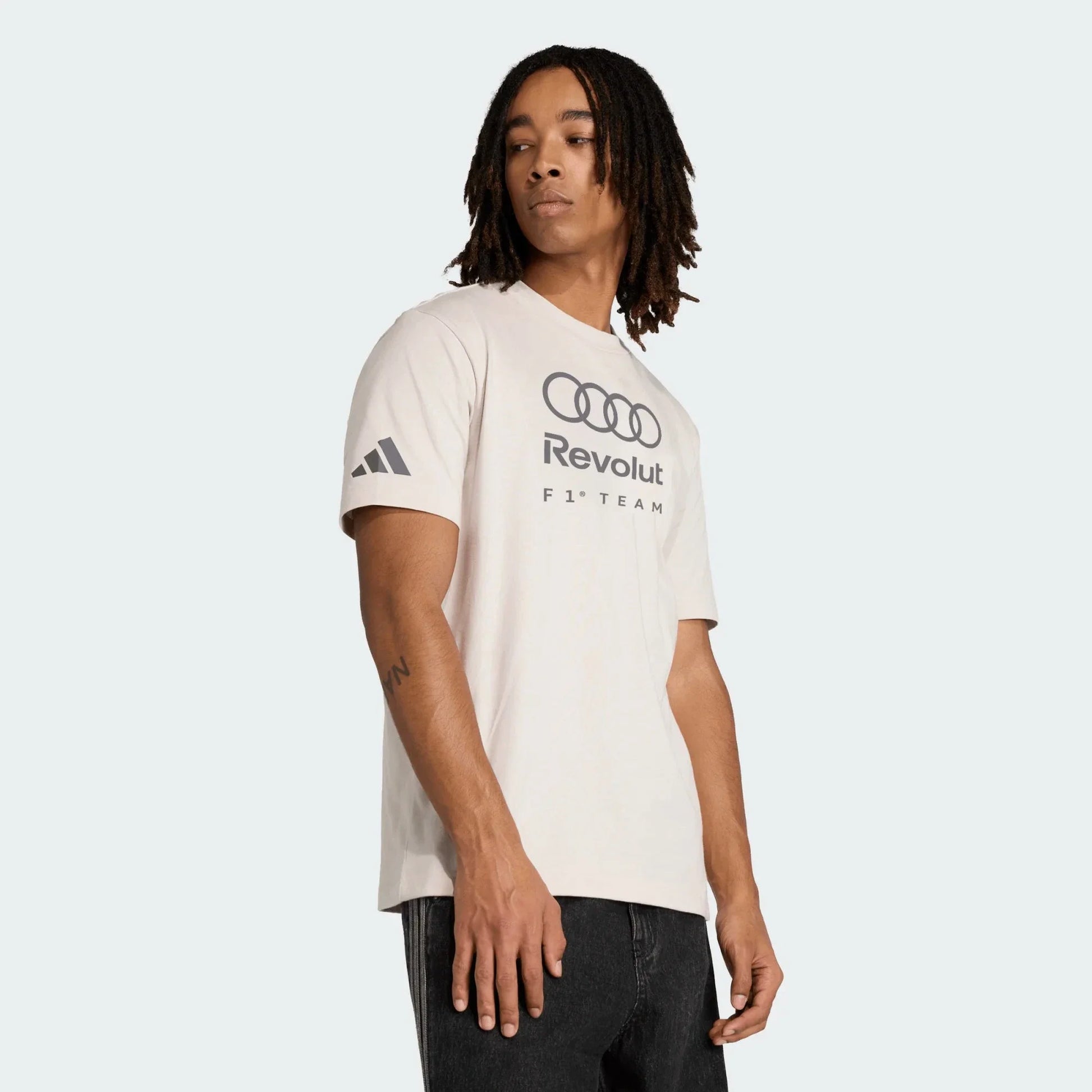 Audi Formula One Men's DNA Graphic T-Shirt - White Audi F1