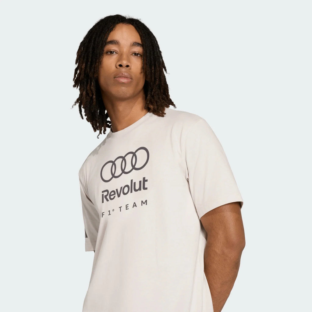 Audi Formula One Men's DNA Graphic T-Shirt - White Audi F1