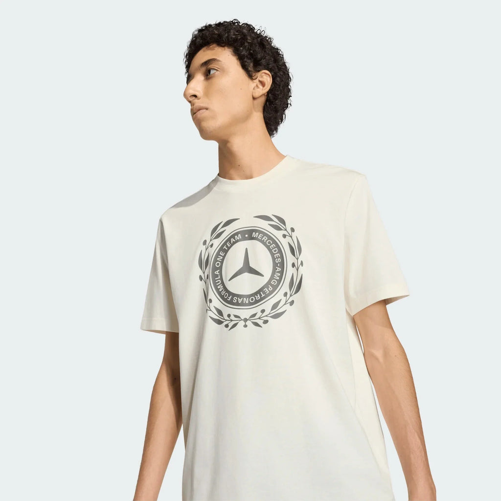 Mercedes - AMG Petronas Formula One Men's Silver Arrows Logo T-Shirt - Off White Mercedes AMG Petronas