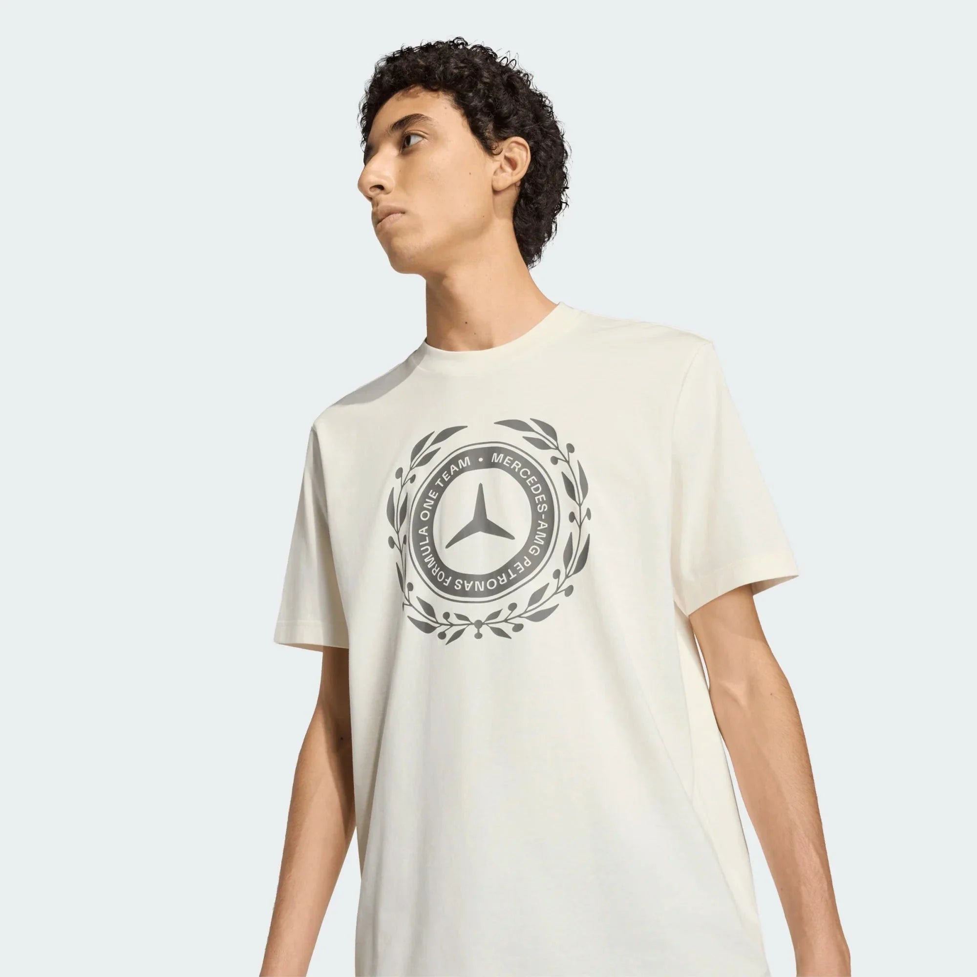 Mercedes - AMG Petronas Formula One Men's Silver Arrows Logo T-Shirt - Off White Mercedes AMG Petronas