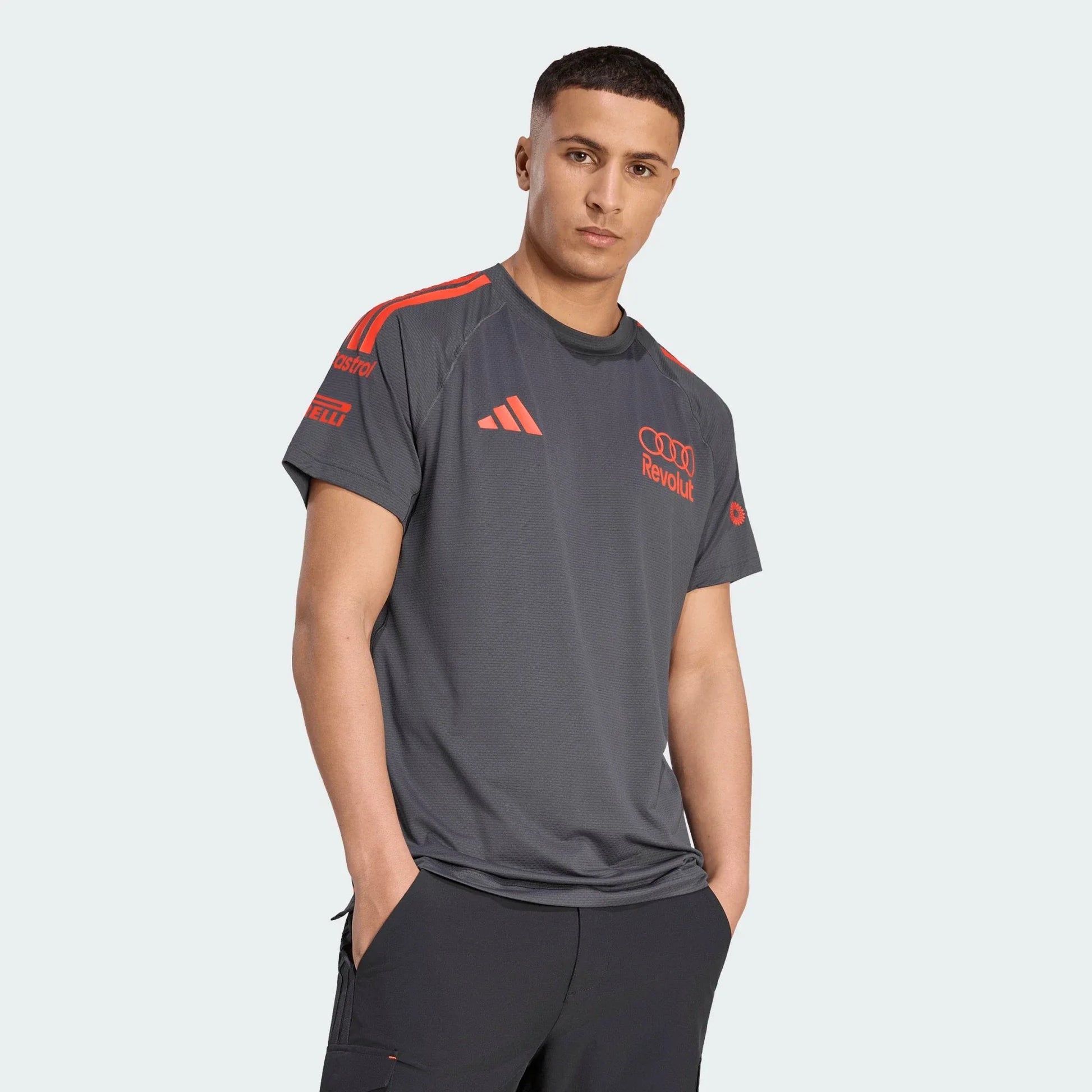 Audi Formula One Men's 2026 Team Mechanics T-Shirt - Gray Audi F1