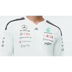 Mercedes - AMG Petronas Formula One 2026 Men's Team Long Sleeve Jersey T-Shirt - Black/White Mercedes AMG Petronas
