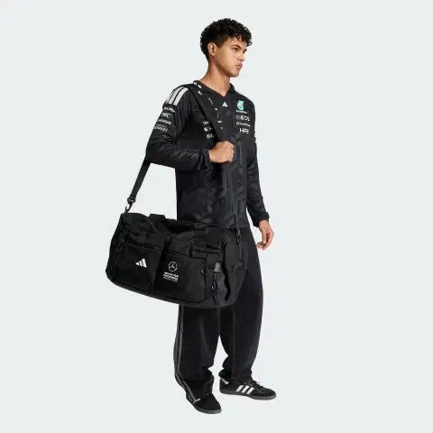 Mercedes - AMG Petronas Formula One 2026 Men's Team Long Sleeve Jersey T-Shirt - Black/White Mercedes AMG Petronas