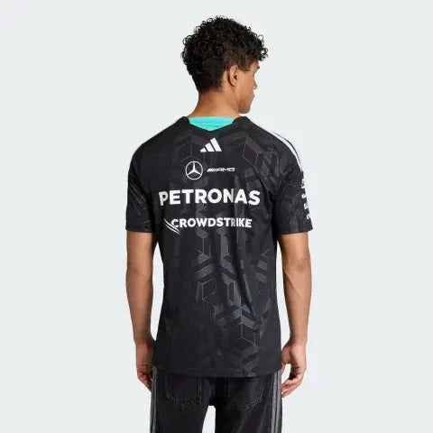 Mercedes - AMG Petronas Formula One 2026 Men's Team Jersey T-Shirt - White/Black Mercedes AMG Petronas
